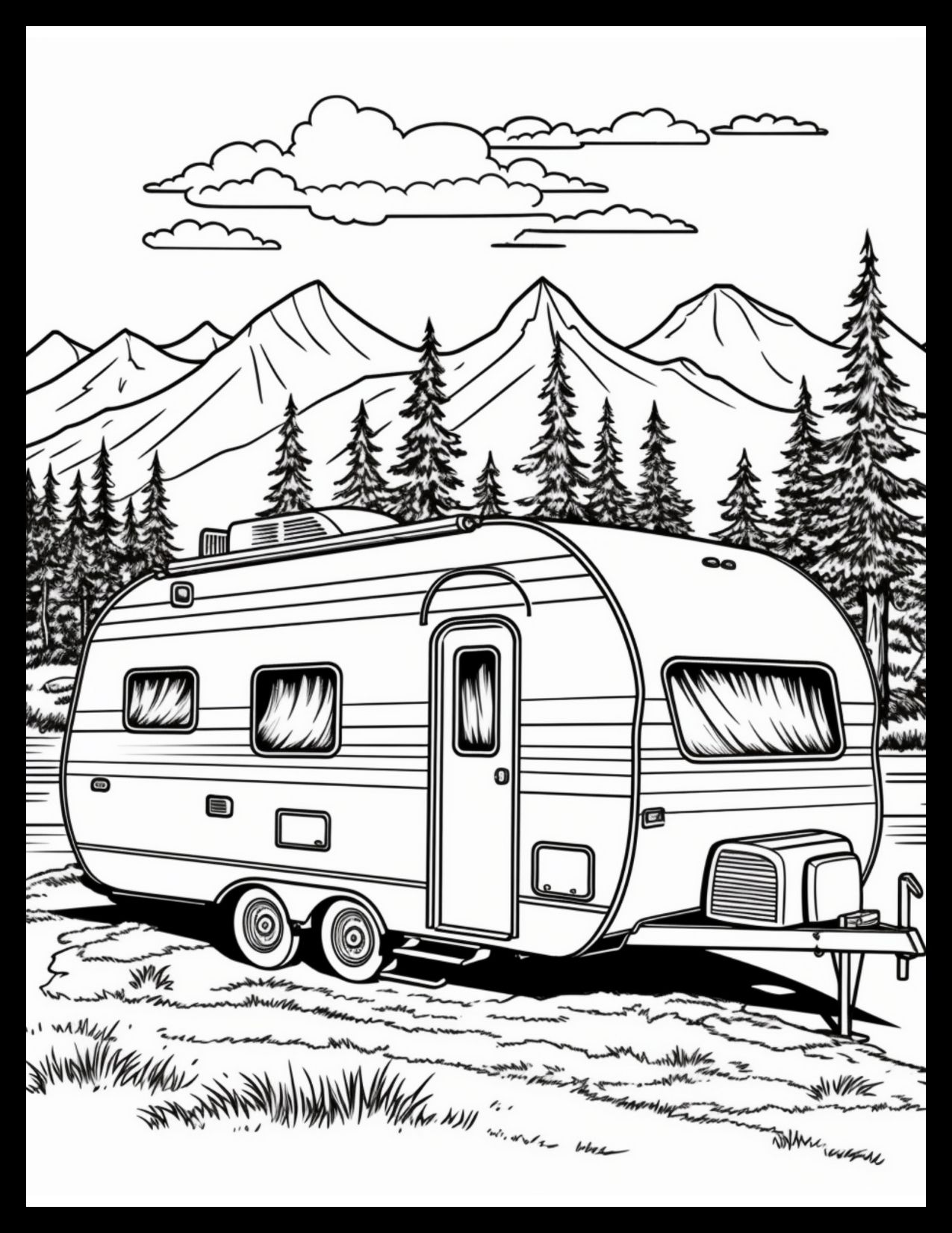 Rv Coloring Pages Scenery Mountains Vrogue co