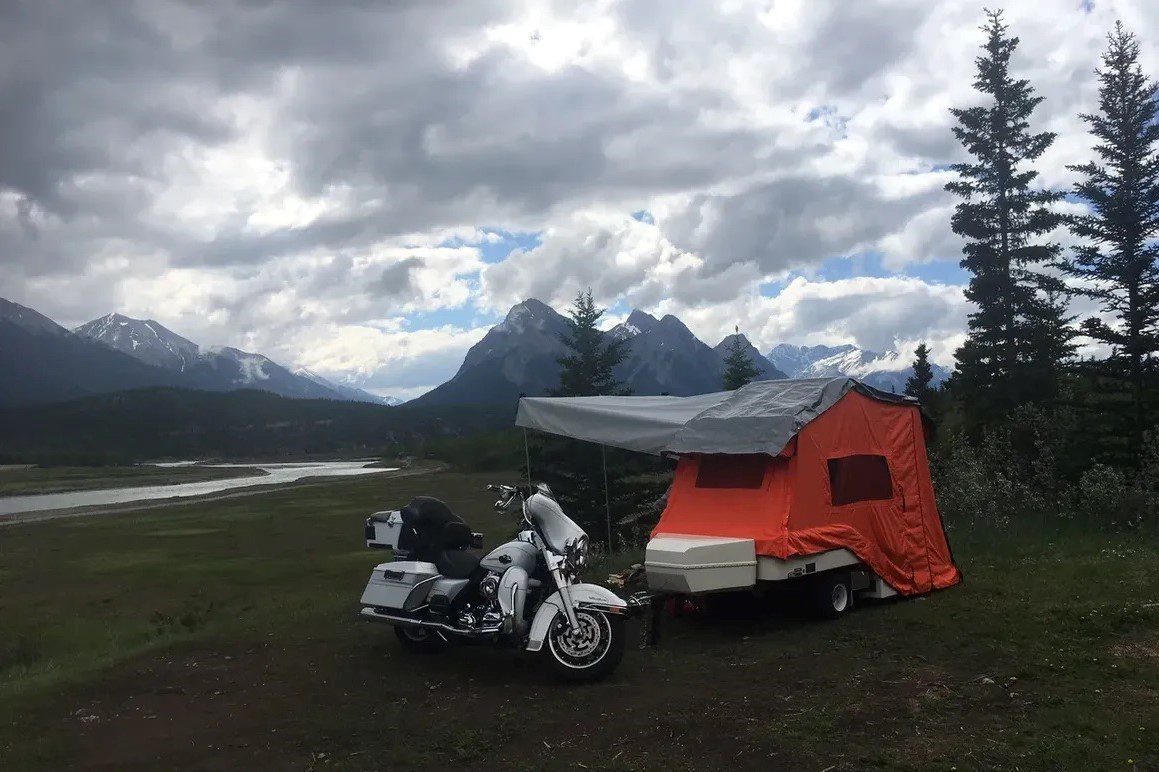 lightweight motorcycle camper