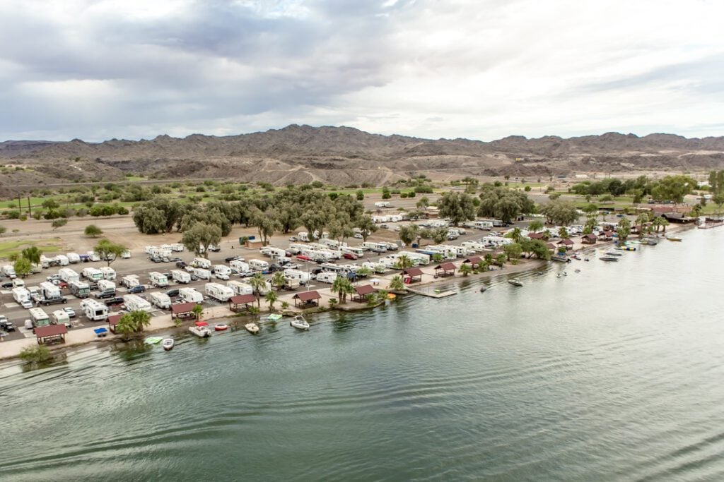 RV resort on river