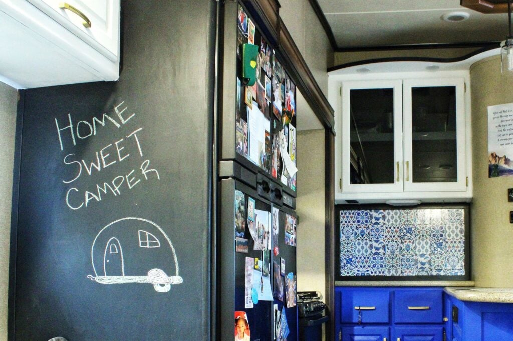 RV Upgrades: Chalkboard Wall