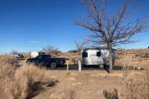 Airstream RV at Park with Partial Hookups
