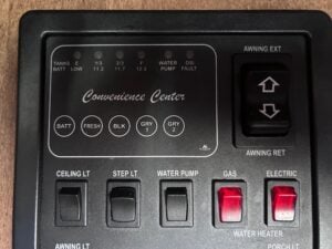 Water Heater and Other RV Power Switches
