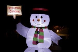Inflatable Snowman.