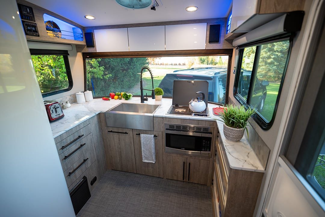 Best Travel Trailers with Front Kitchens: inTech Sol Eclipse