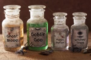 DIY Spooky Halloween Bottles