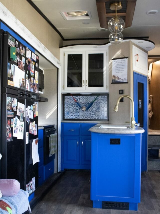 A Colorful (but Chic) RV Kitchen Remodel