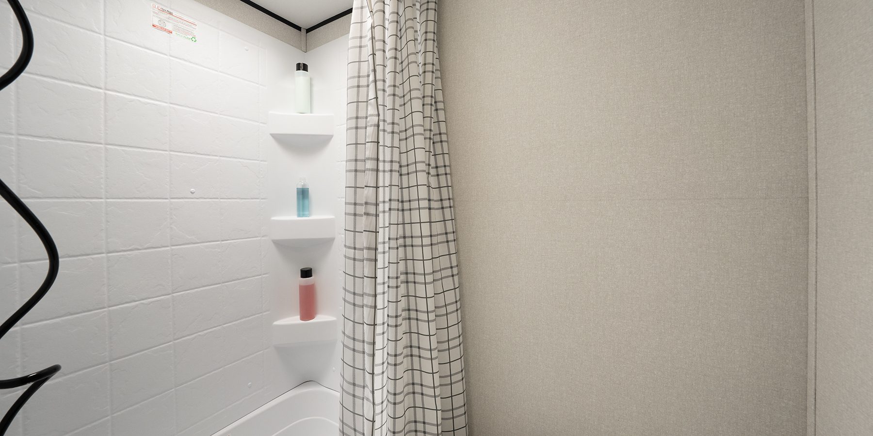 Jayco RV bathroom with tub