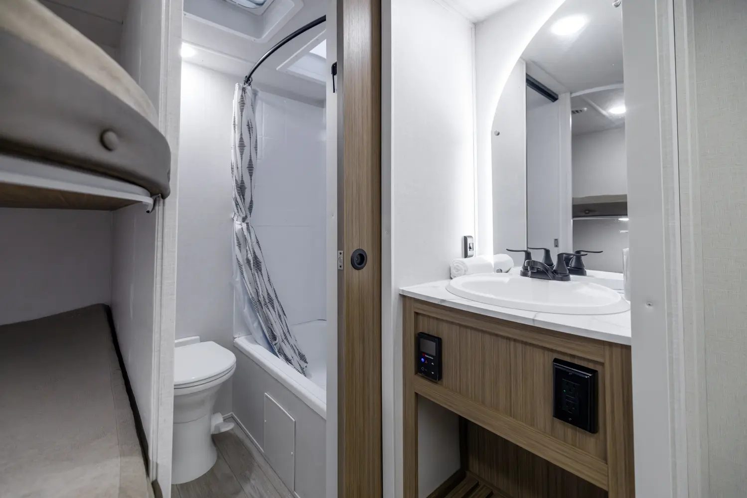 Forest River travel trailer bathroom