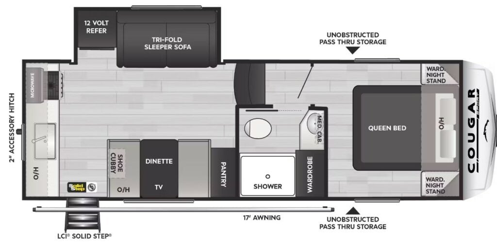 Small Fifth Wheel Trailers: Cougar Sport 2100RK