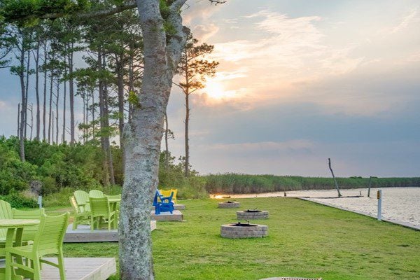 Waterfront Campsites at the Outer Banks KOA