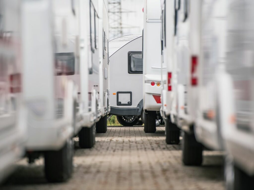 New built RVS on lot.