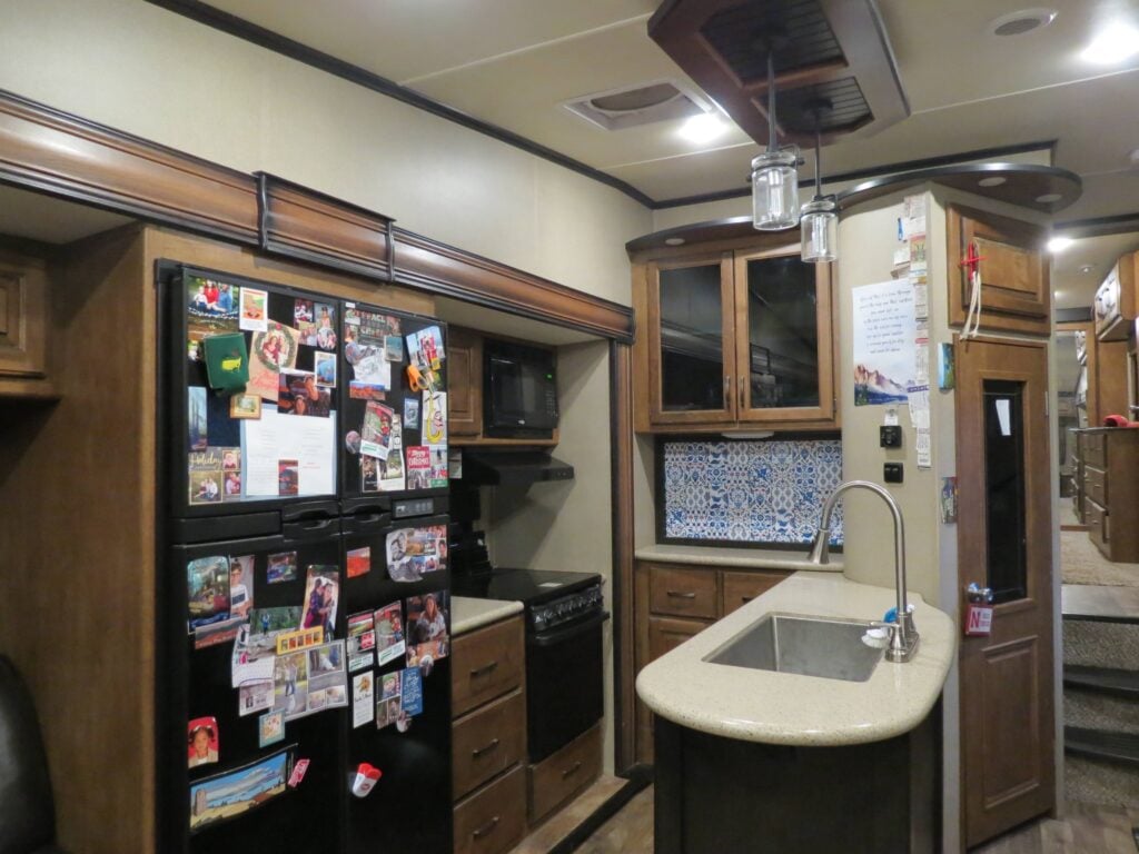 RV kitchen before remodel
