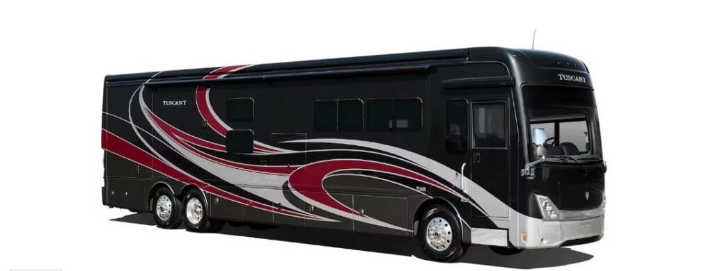Thor Tuscany motorhome exterior.