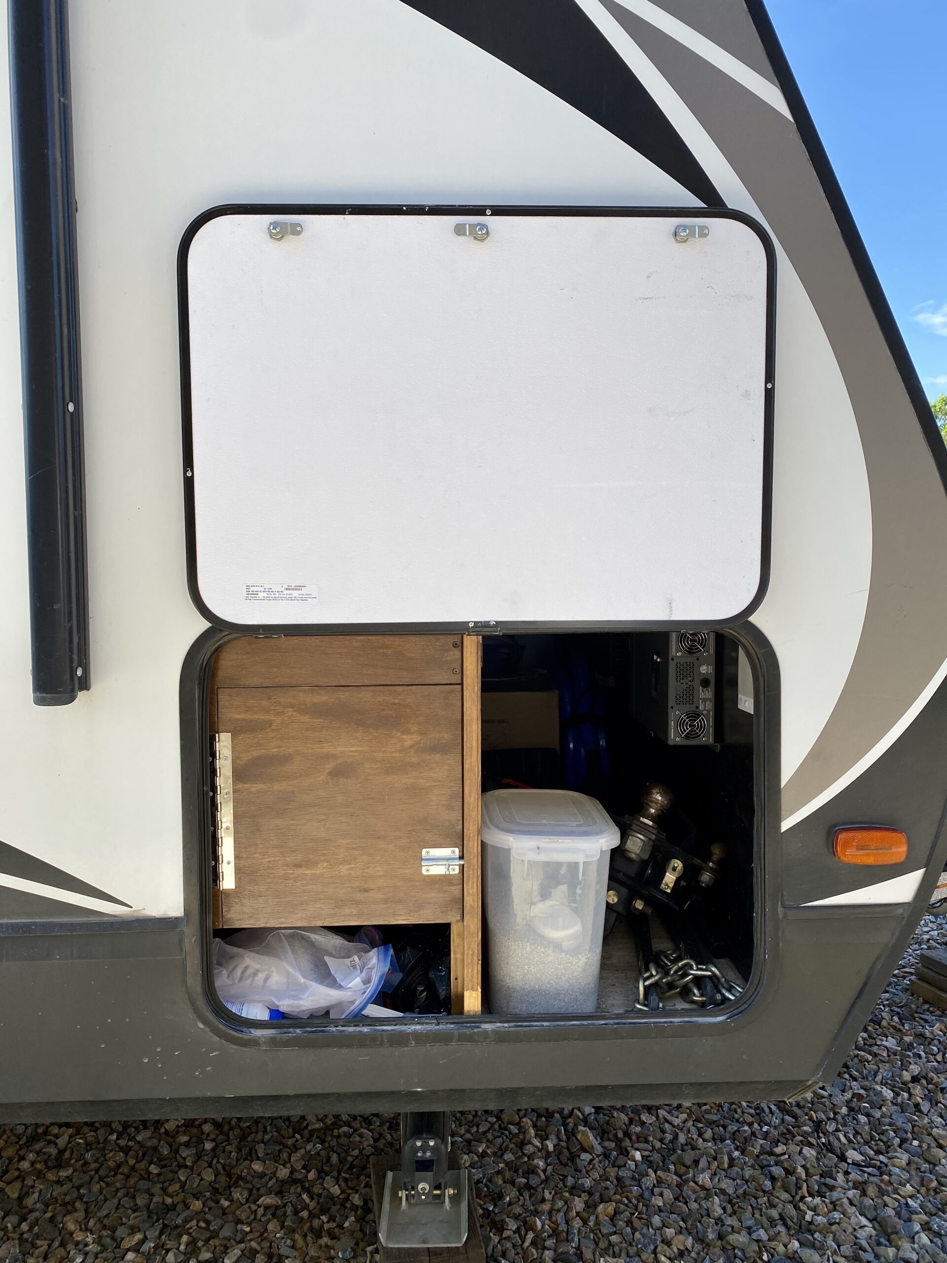 RV Litter Box Room in Basement