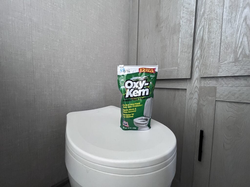 Oxy-Kem RV holding tank treatment.