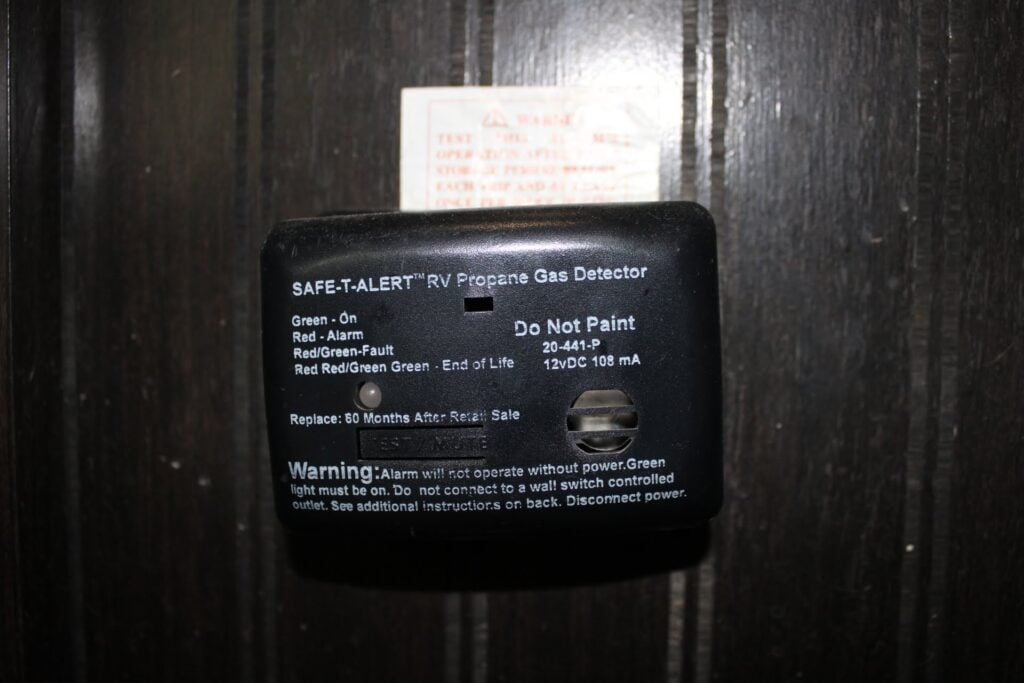 RV gas alarm