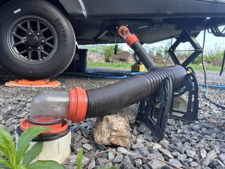 RV Sewer Hose shown up close