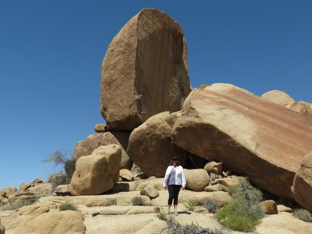 Woman hiking in Joshua Tree National Park