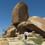 Woman hiking in Joshua Tree National Park