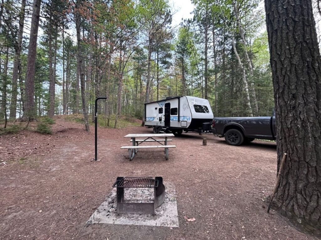 RV at national park campsite