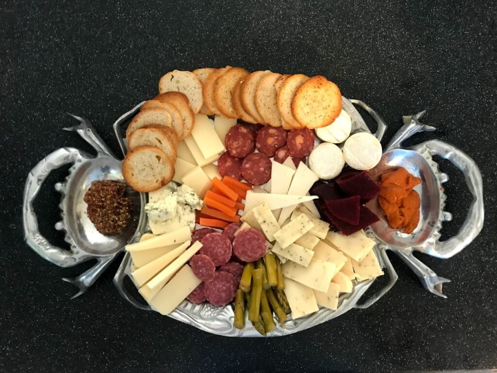 Cheese Plate on countertoop