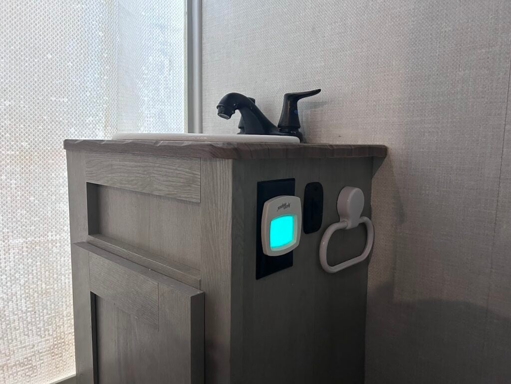 RV bathroom night light