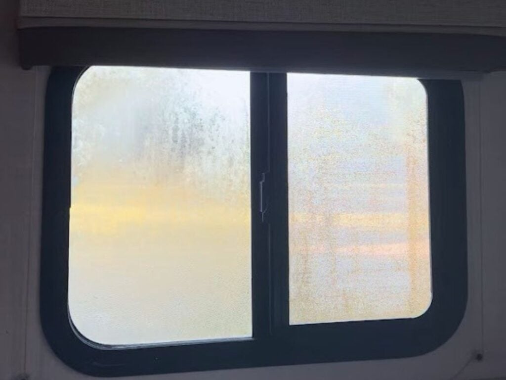 Condensation on RV window