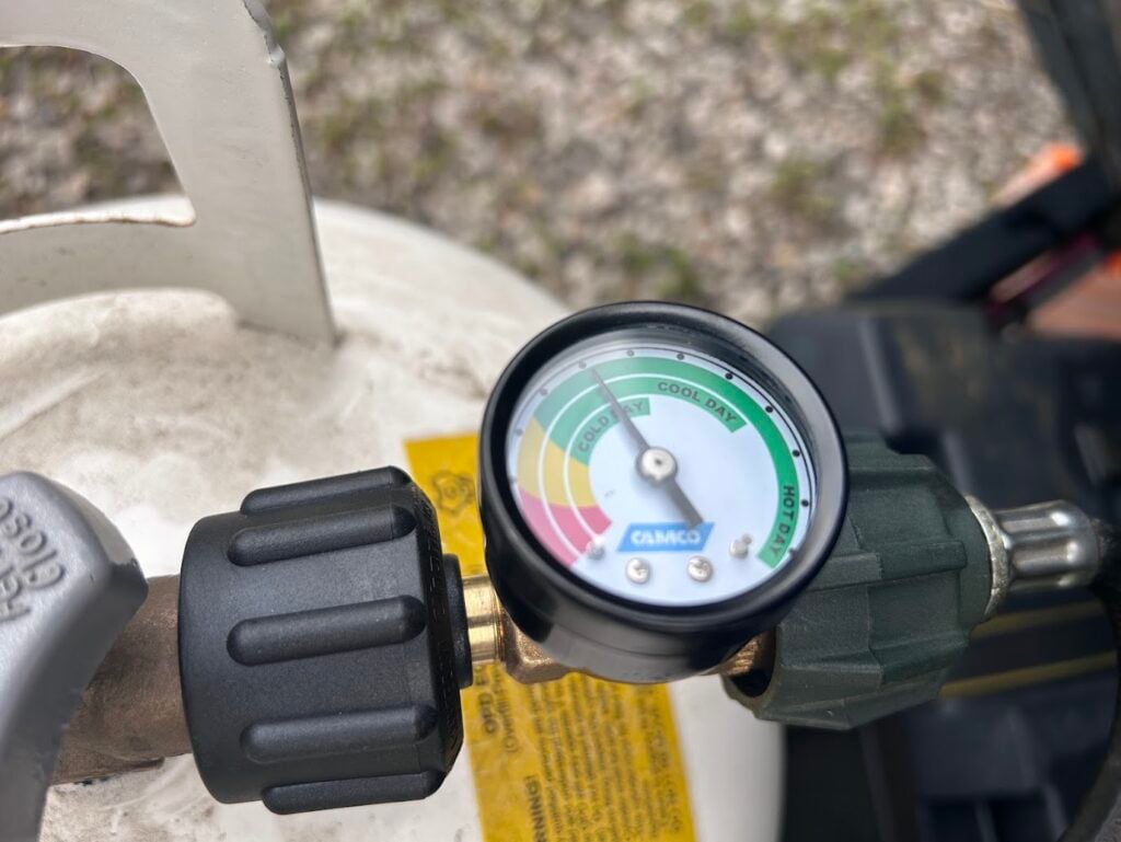 RV propane gauge