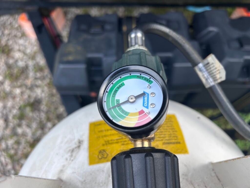 RV propane gauge